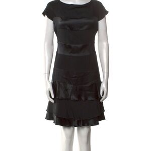 Valentino Black Tiered silk Dress